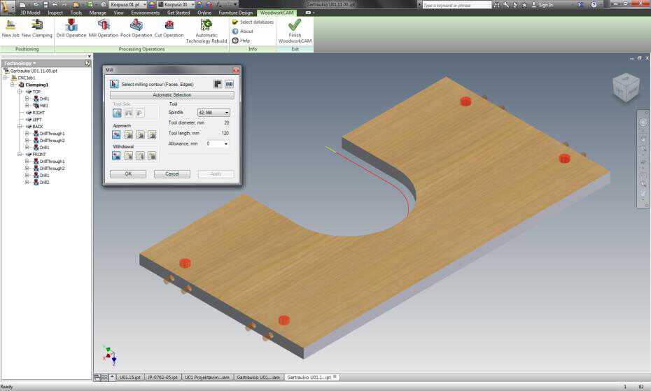 Woodwork for Inventor CASO GmbH